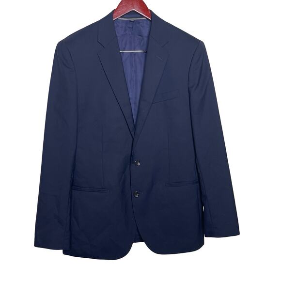 J.Crew Ludlow Slim-fit Navy Blue Loro Piana Wool suit jacket 28130 40R - Picture 1 of 8